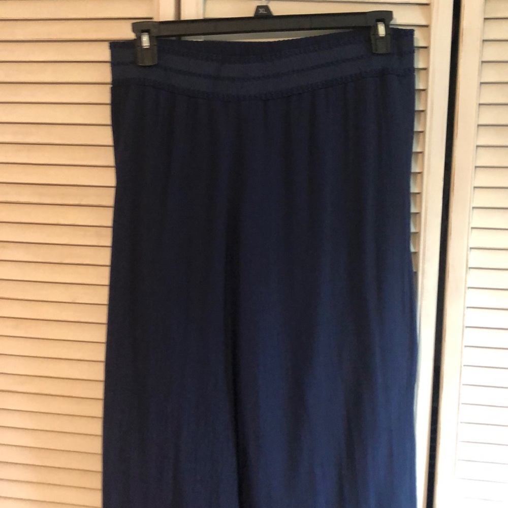 Sleeveless top bag waist wide leg pants